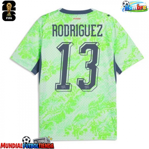 Camiseta Suiza Ricardo Rodriguez #13 Segunda Equipación Replica Mundial 2026 mangas cortas